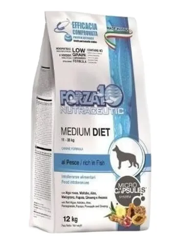 Forza 10 cane medium diet pesce 12 kg  