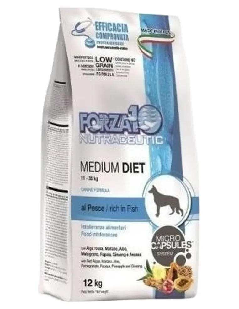 Forza 10 cane medium diet pesce 12 kg  