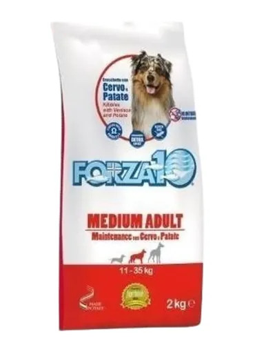 Forza 10 cane medium adult mantenimento cervo e patate 2 kg  