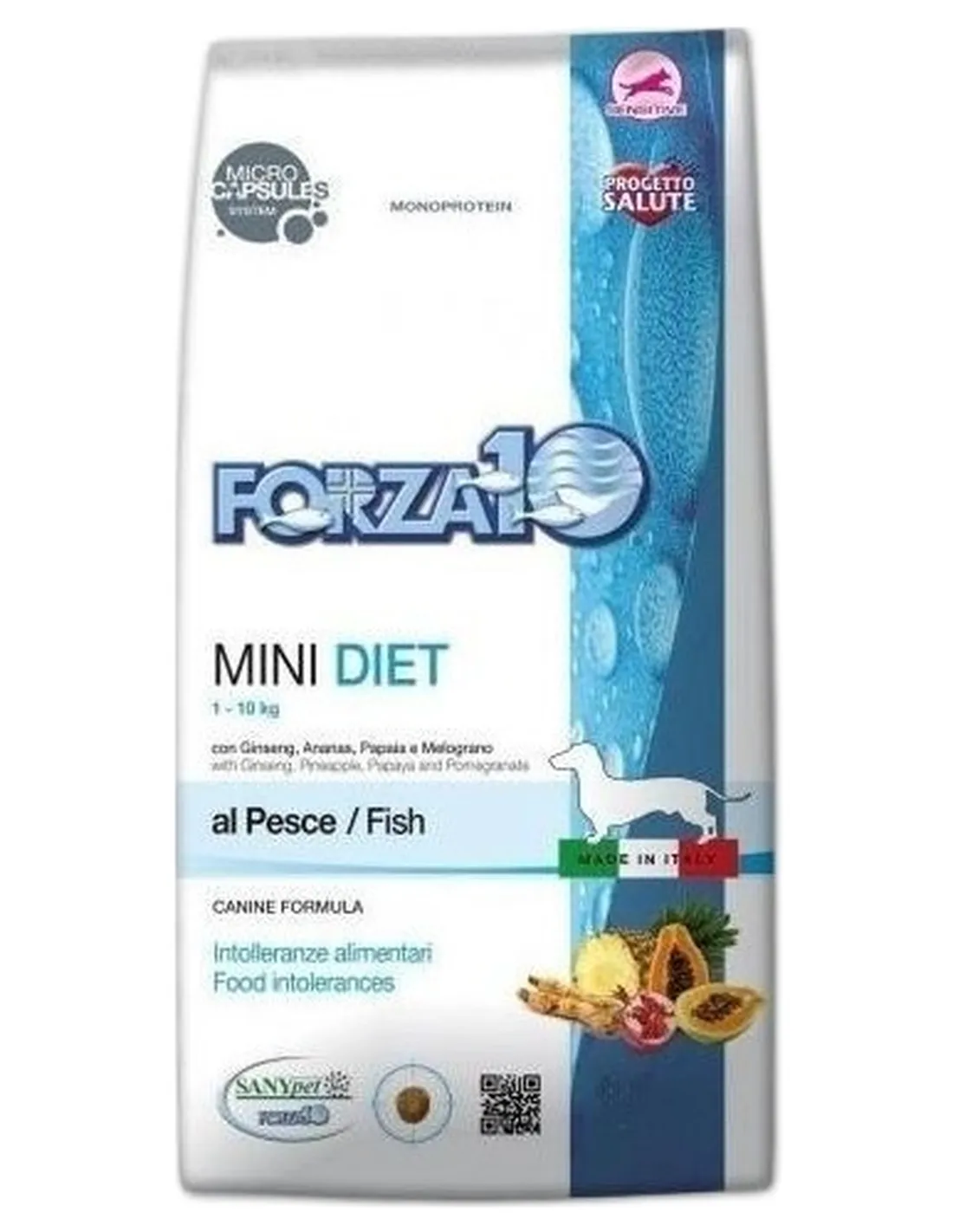 Forza 10 cane mini diet pesce 400 gr  