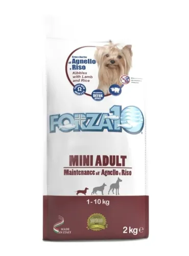 Forza 10 cane mini adult mantenimento agnello e riso 2 kg  