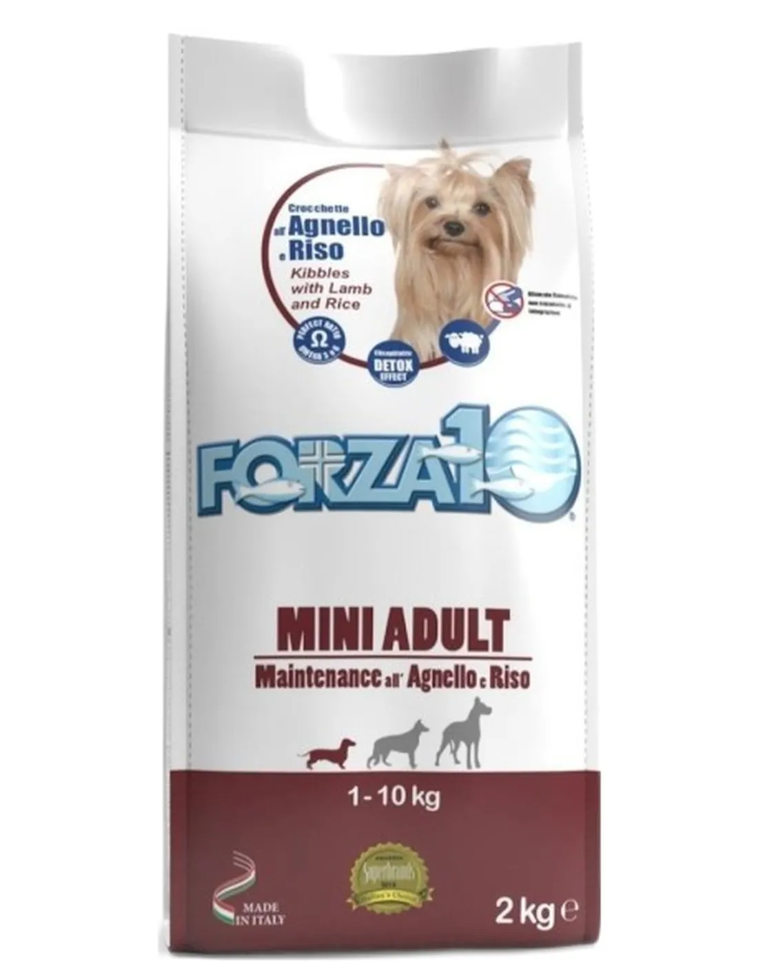 Forza 10 cane mini adult mantenimento agnello e riso 2 kg  