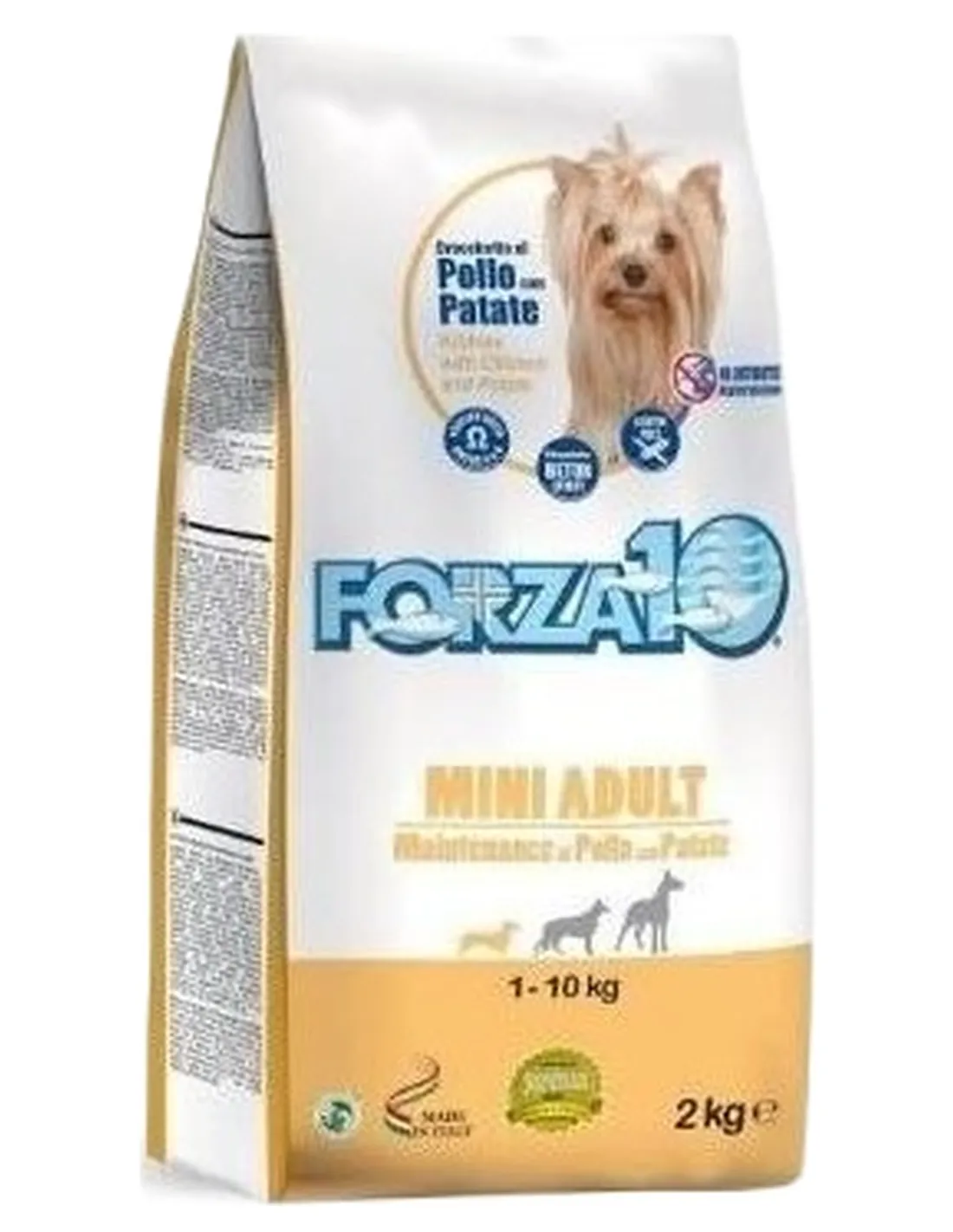 Forza 10 cane mini adult mantenimento pollo e patate 2 kg   Forza 10 cane mini adult mantenimento pollo e patate 2 kg