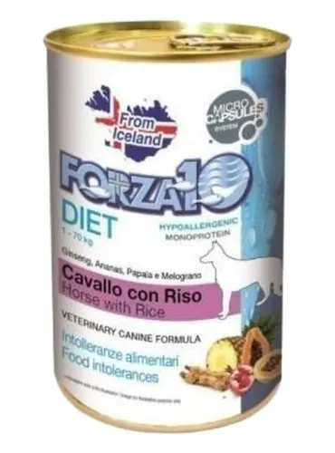 Forza 10 cane diet cavallo con riso 400 gr