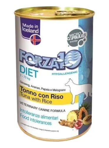 Forza 10 cane pate diet tonno e riso 400 gr