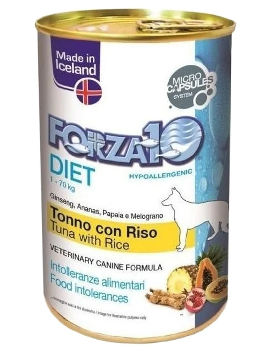 Forza 10 cane pate diet tonno e riso 400 gr  