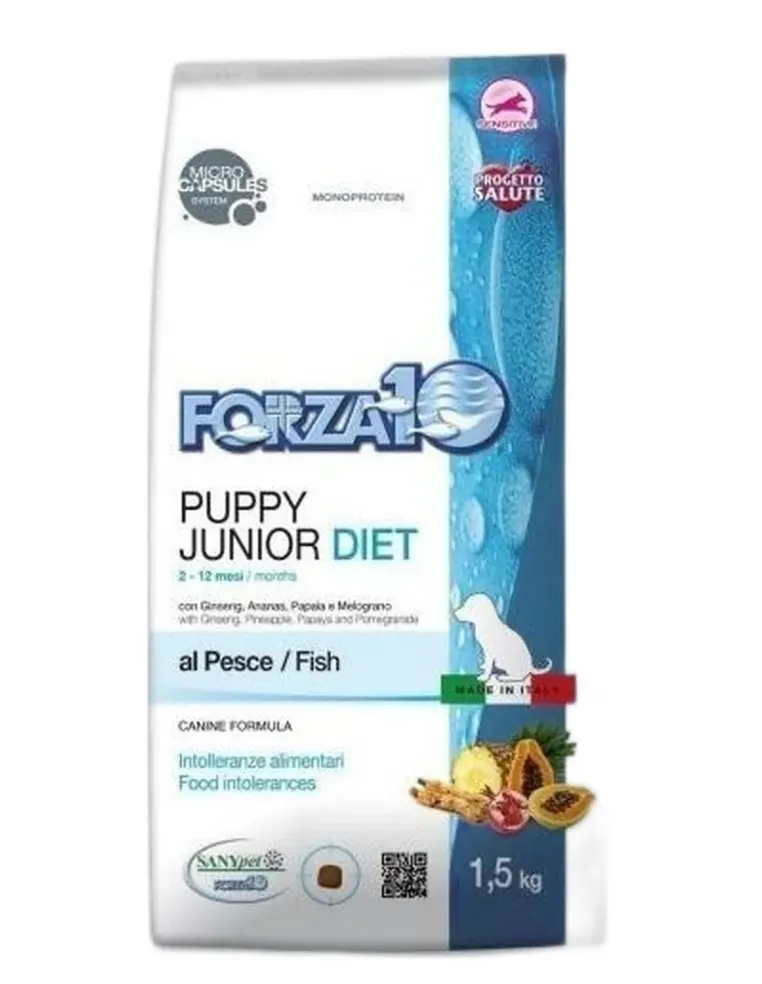 Forza 10 puppy e junior diet al pesce 1,5 kg  