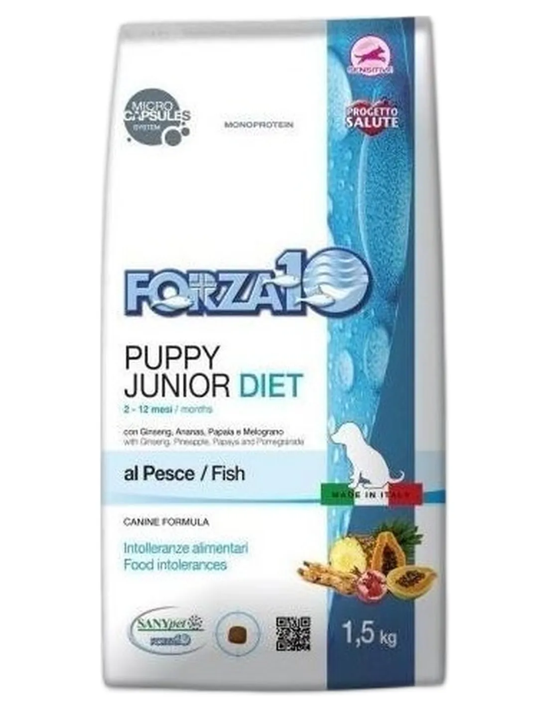 Forza 10 puppy e junior diet al pesce 1,5 kg  