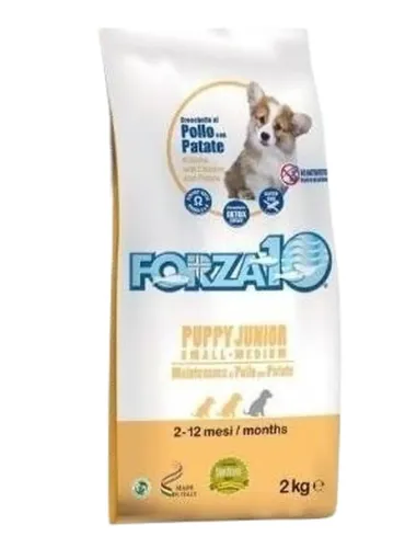 Forza 10 cane puppy junior small e medium mantenimento pollo e patate 2 kg  