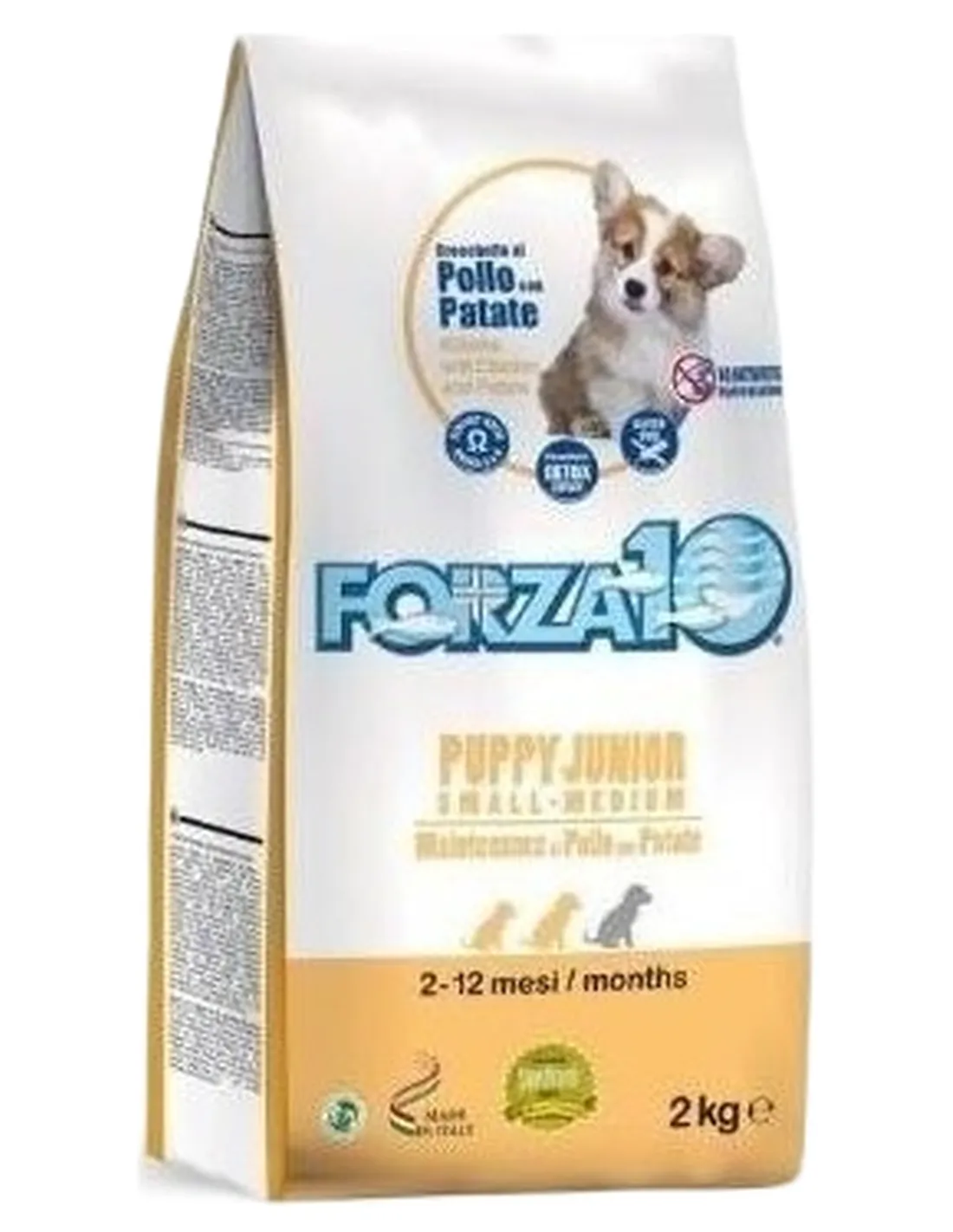 Forza 10 cane puppy junior small e medium mantenimento pollo e patate 2 kg  
