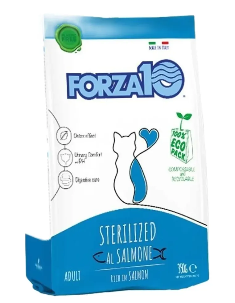 Forza 10 gatto sterilized salmone 350 gr  