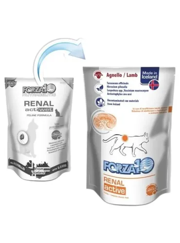 Forza 10 gatto renal active wet all'agnello 100 gr  
