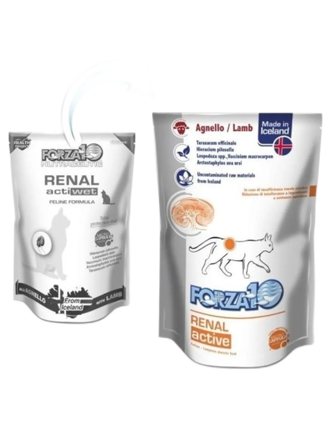 Forza 10 gatto renal active wet all'agnello 100 gr   Forza 10 gatto renal active wet all'agnello 100 gr