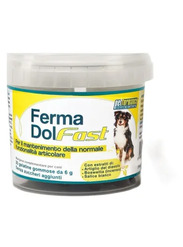 Petformance fermadol fast 20 gelatine gommose  