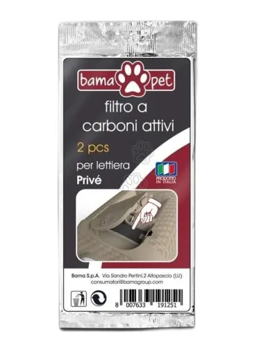 Bama pet filtro a carboni attivi set 2 pezzi
