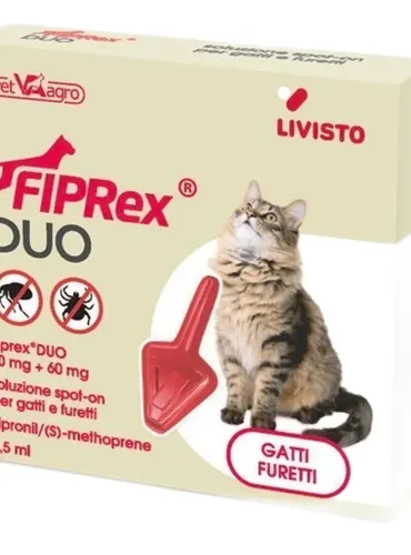 Fiprex duo gatti furetti 1 pipetta 0,5 ml  