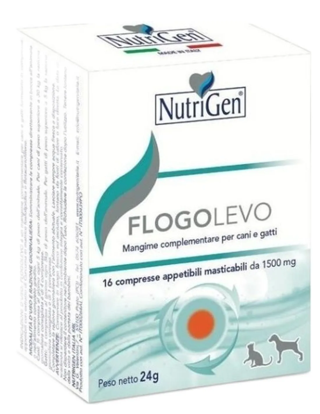 Nutrigen flogolevo 16 compresse appetibili masticabili 24 gr   Nutrigen flogolevo 16 compresse appetibili masticabili 24 gr