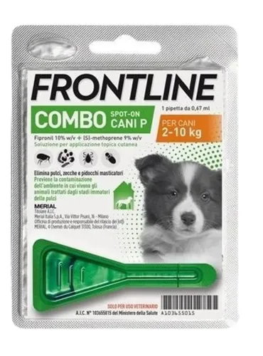 Frontline combo cani piccoli 1 pipetta 0,67 ml 2-10 kg  