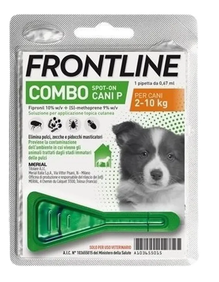 Frontline combo cani piccoli 1 pipetta 0,67 ml 2-10 kg  