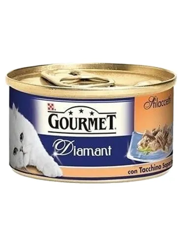 Gourmet diamant sfilaccetti con tacchino saporito 85 gr  