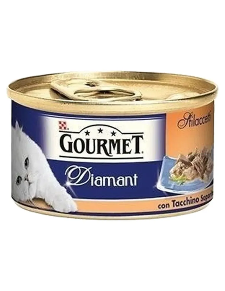 Gourmet diamant sfilaccetti con tacchino saporito 85 gr  