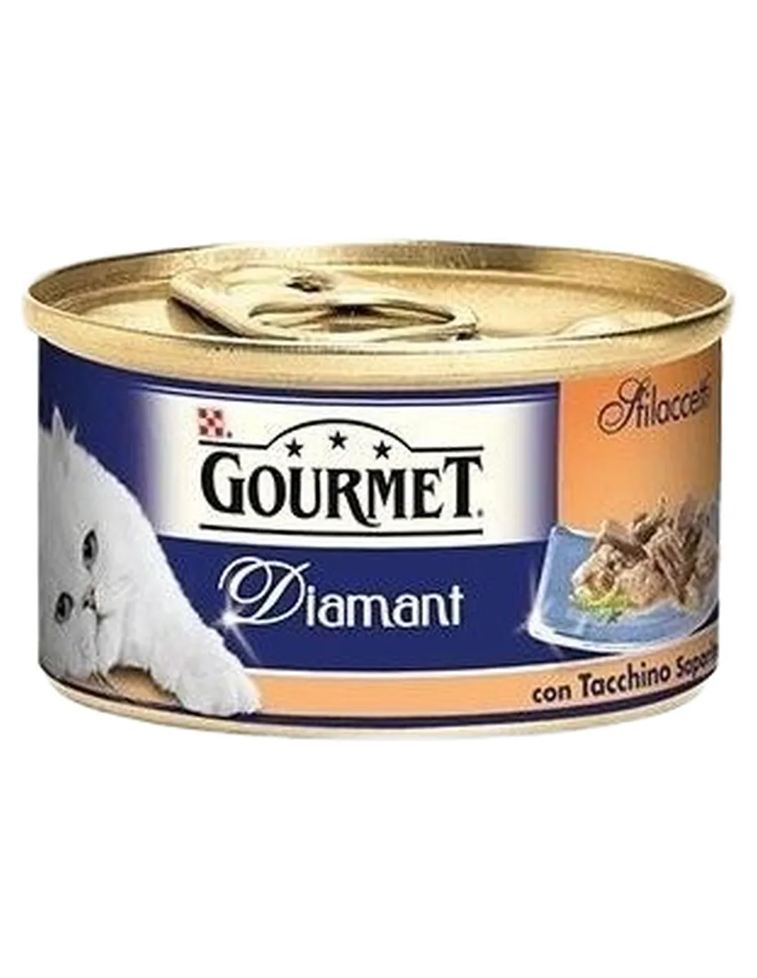 Gourmet diamant sfilaccetti con tacchino saporito 85 gr  