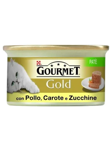 Gourmet gold pate con pollo carote e zucchine 85 gr  