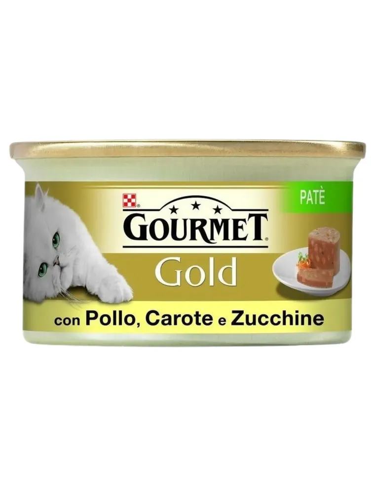 Gourmet gold pate con pollo carote e zucchine 85 gr  