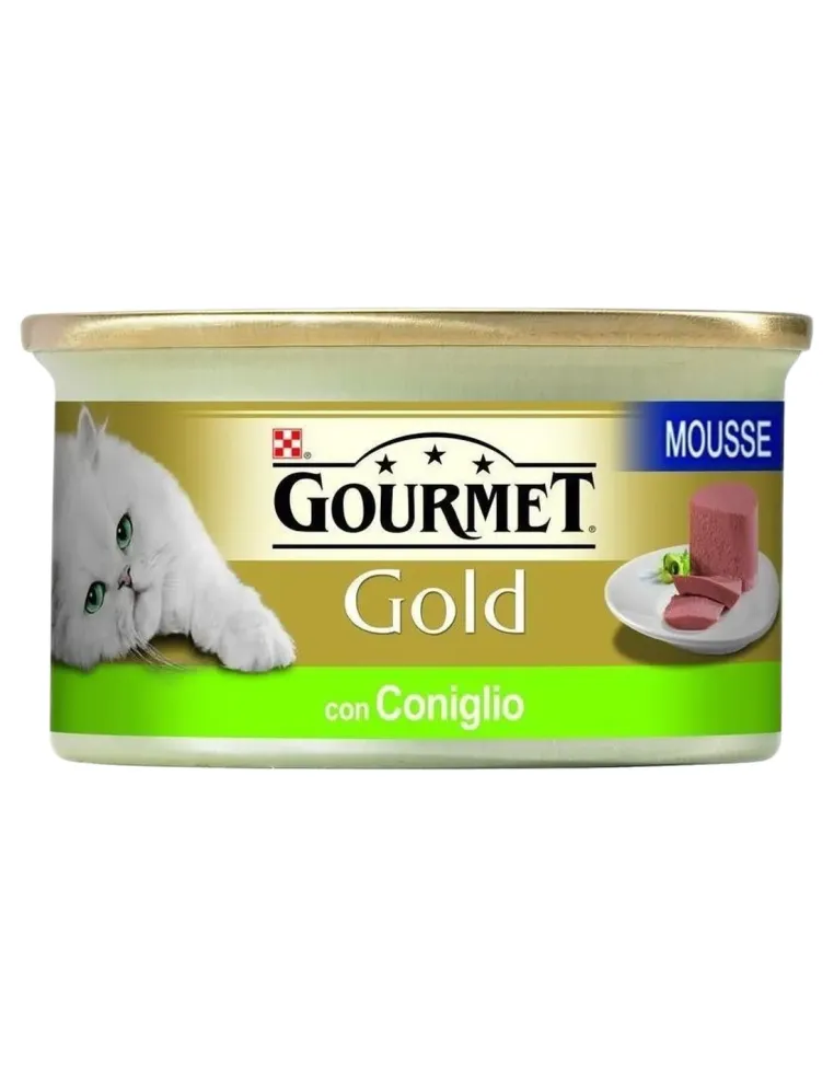 Gourmet gold mousse con coniglio 85 gr  