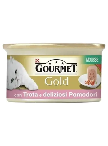 Gourmet gold mousse con trota e deliziosi pomodorini 85 gr  