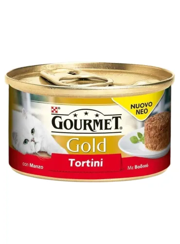 Gourmet gold tortini con manzo 85 gr  