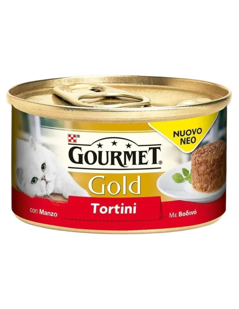 Gourmet gold tortini con manzo 85 gr  