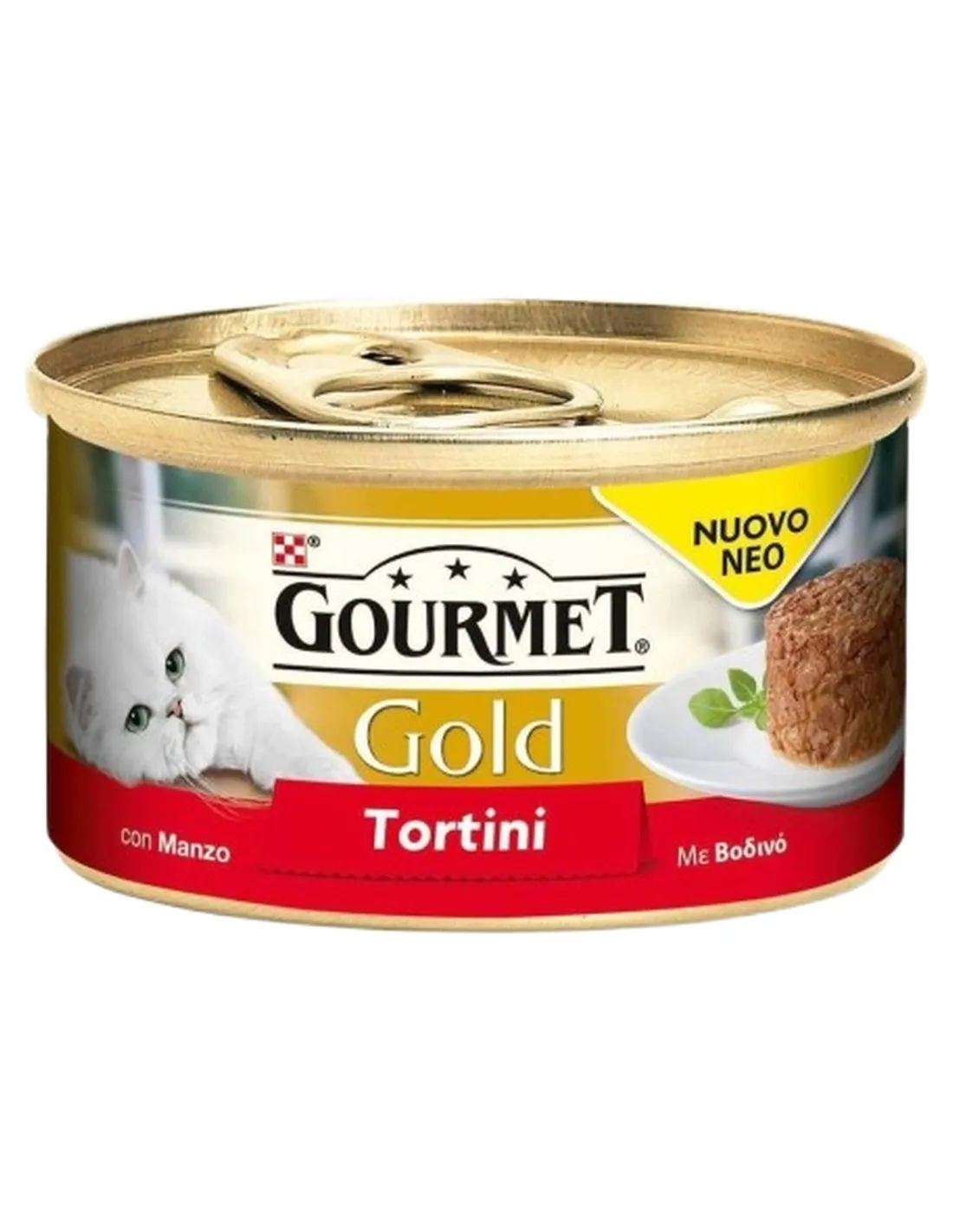 Gourmet gold tortini con manzo 85 gr  