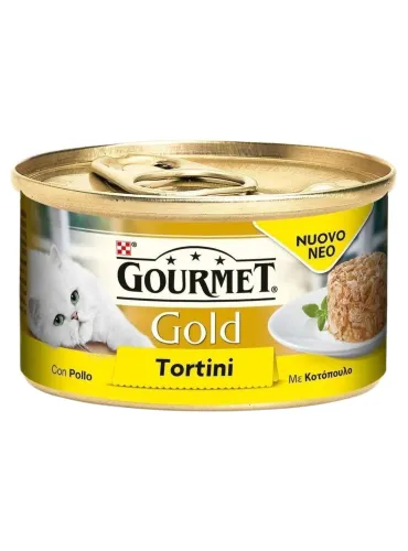 Gourmet gold tortini con pollo 85 gr  