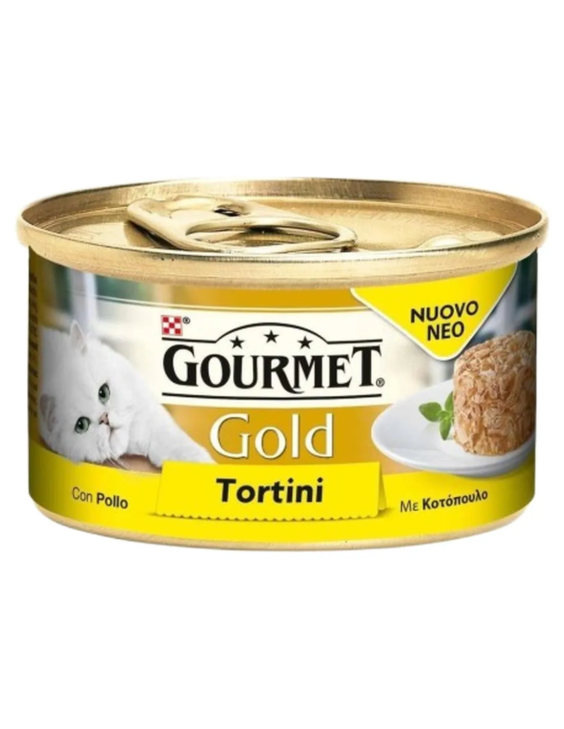Gourmet gold tortini con pollo 85 gr  
