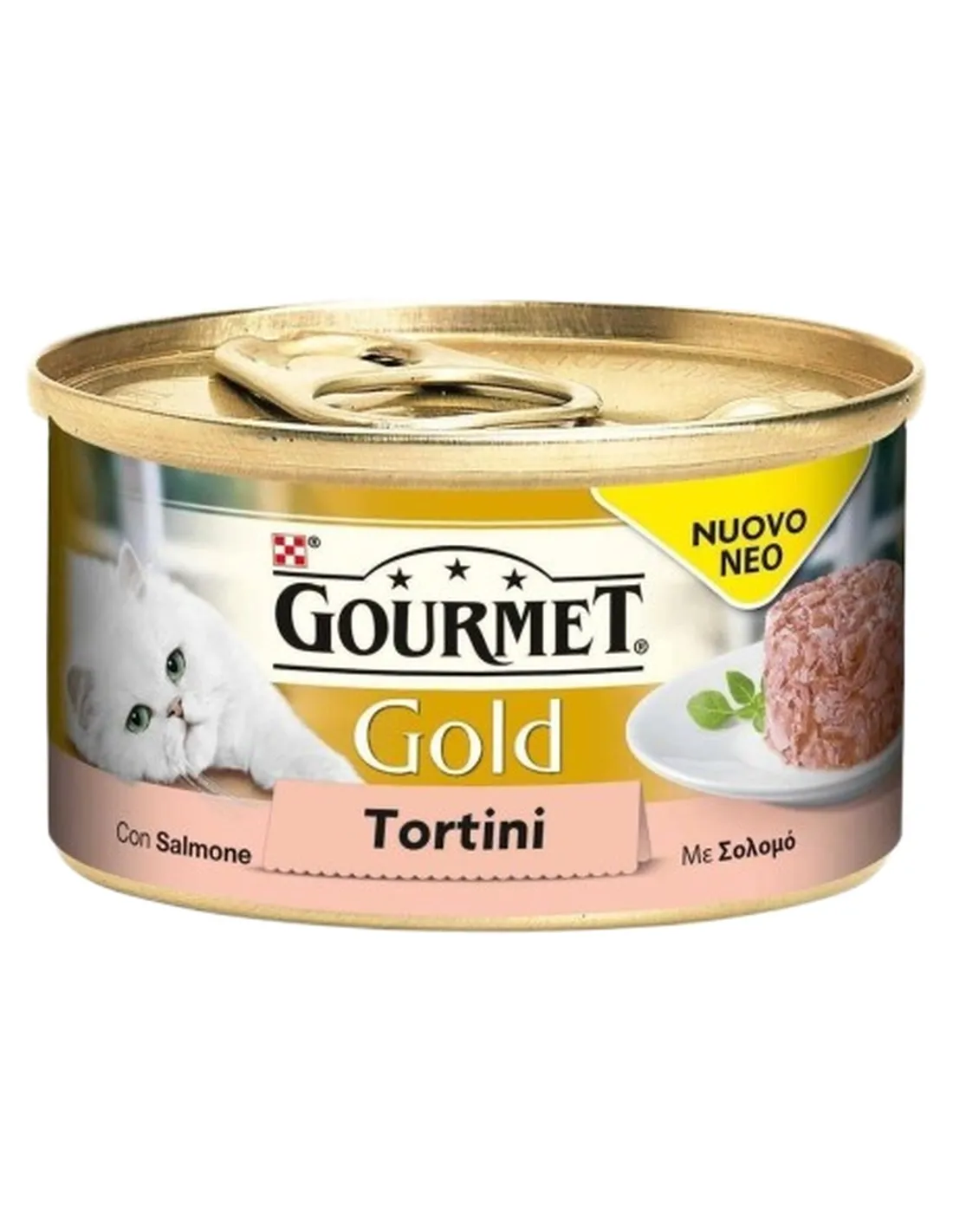 Gourmet gold tortini con salmone 85 gr  