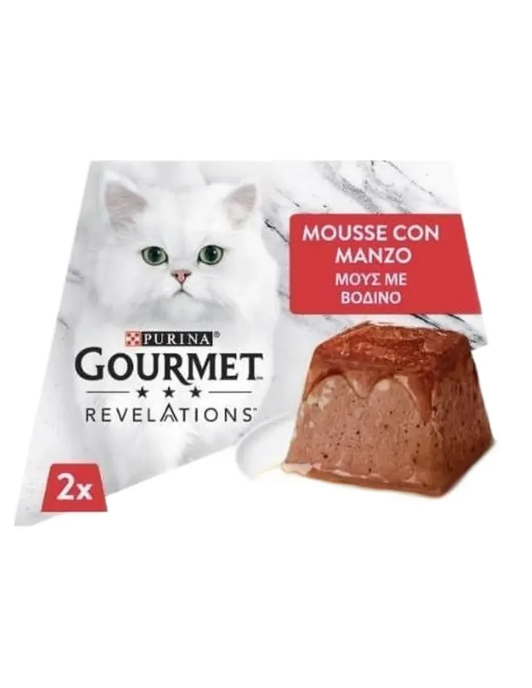 Gourmet revelations mousse con manzo 2 x 57 gr  