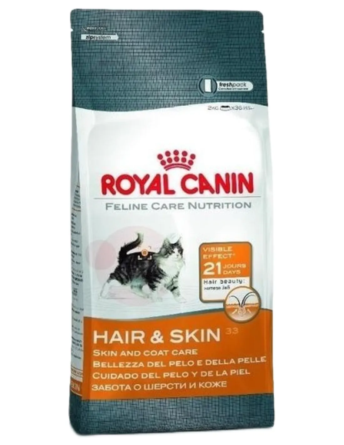 Royal canin gatto hair e skin 2 kg  