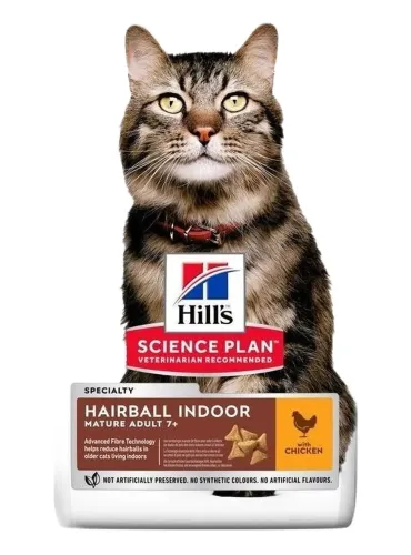 Hill's Science Plan gatto Mature Adult 7+ Hairball Indoor 1,5 kg  