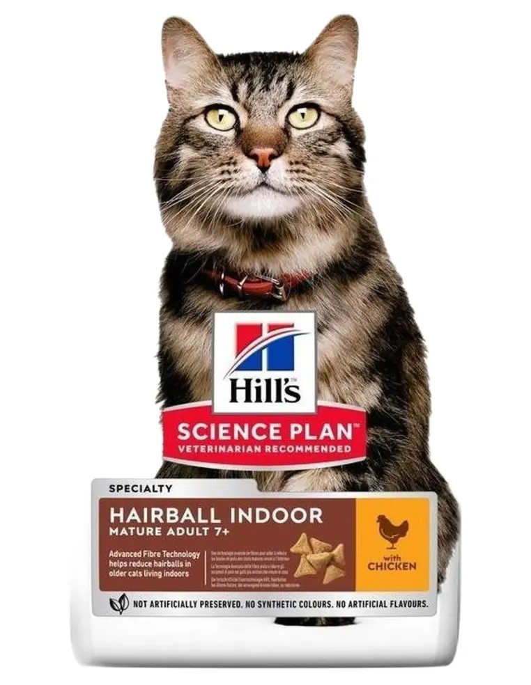 Hill's Science Plan gatto Mature Adult 7+ Hairball Indoor 1,5 kg  