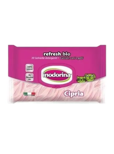 Inodorina refresh bio salviette al profumo di cipria