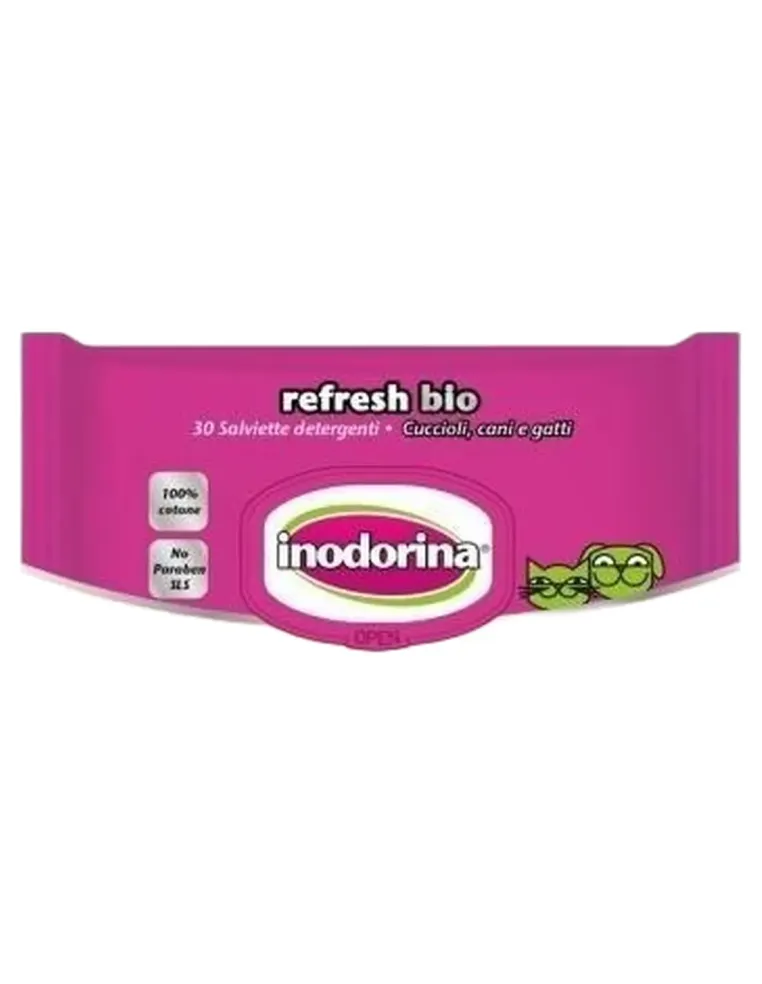 Inodorina refresh bio salviette profumo delicato  