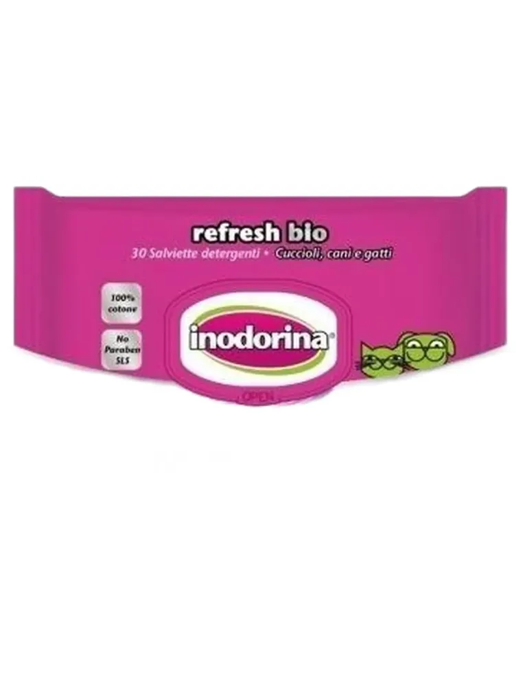 Inodorina refresh bio salviette al profumo di lavanda e camomilla  