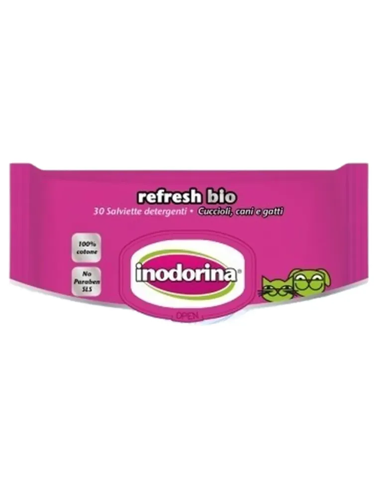Inodorina refresh bio 30 salviette al talco  