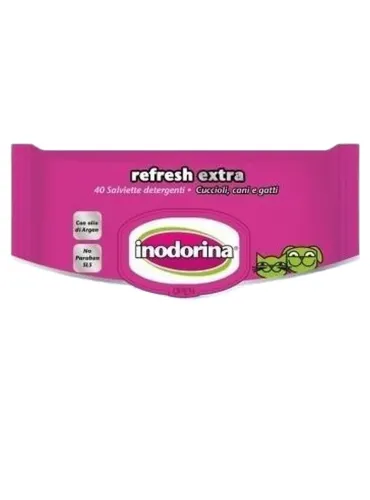 Inodorina refresh extra salviette ai fiori di tiare  