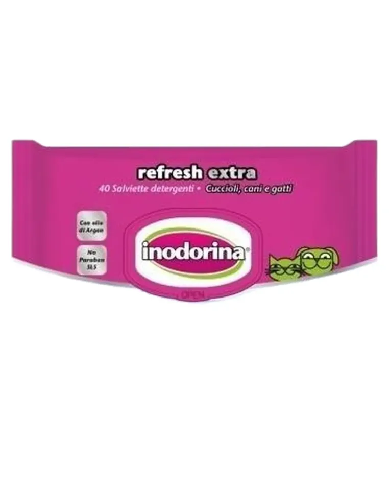 Inodorina refresh extra salviette ai fiori di tiare  