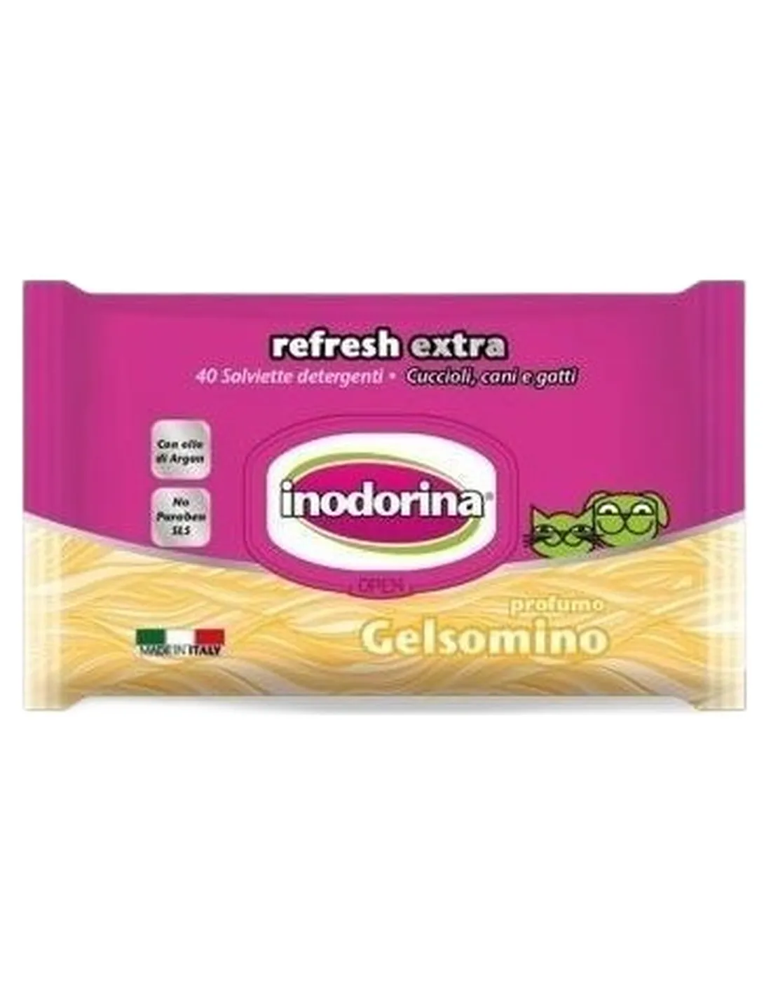 Inodorina refresh extra salviette al gelsomino  