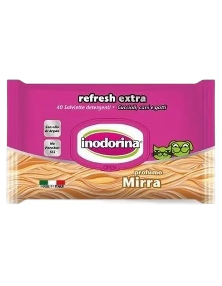 Inodorina refresh extra salviette alla mirra  