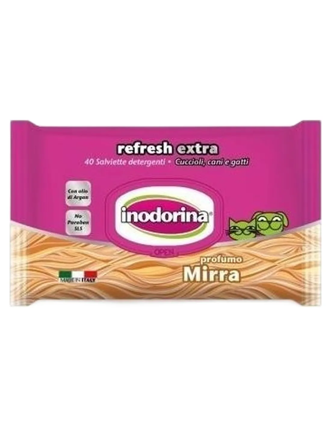 Inodorina refresh extra salviette alla mirra  