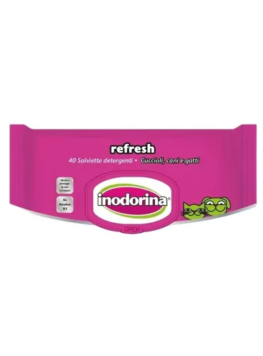 Inodorina refresh 40 salviette al talco  
